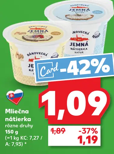K-Classic Mliečna nátierka