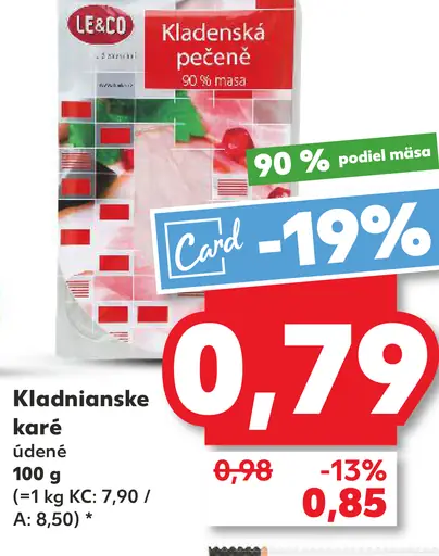 LE&CO Kladnianske karé údené