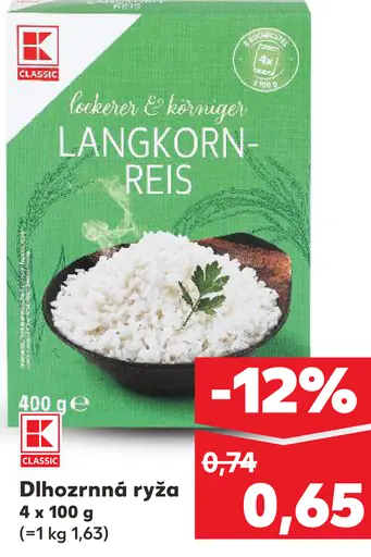 K-Classic dlhozrnná ryža