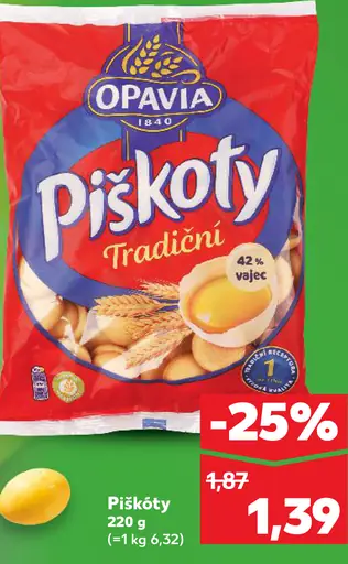 Opavia Piškóty tradiční