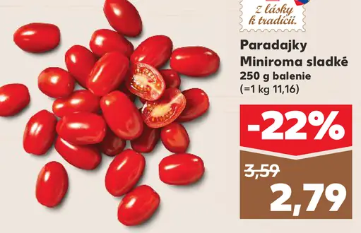 Paradajky Minitom sladké