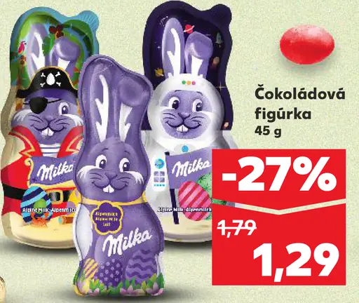 Milka čokoládová figúrka