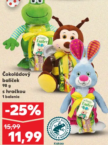 Čokoládový balíček s hračkou