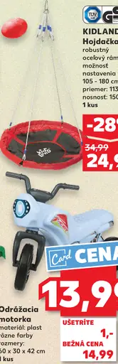 Kidland Hojdačka robustný oceľový rám
