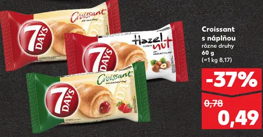 7 Days Croissant s náplňou