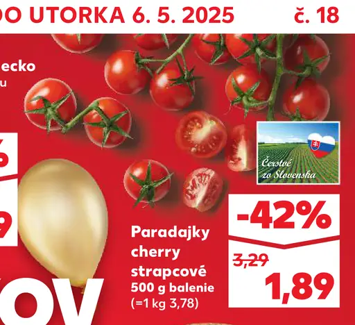 Cherry paradajky strapcové