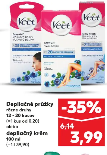Veet Depilačné prúžky