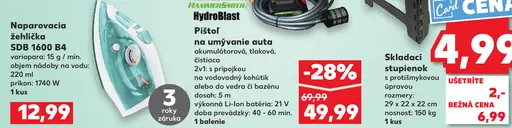 Napravovacia žehlička SDB 1600 B4
