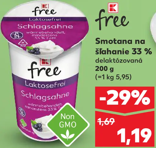 Rajo Smotana na šľahanie 33%