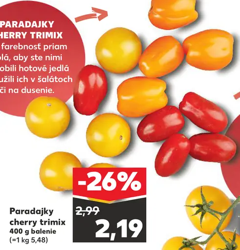 Paradajky cherry trimix
