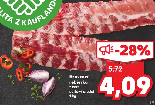 Bravčové rebierka v marináde