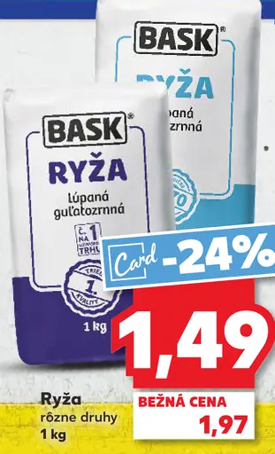 Bask Ryža lúpaná guľatozrnná