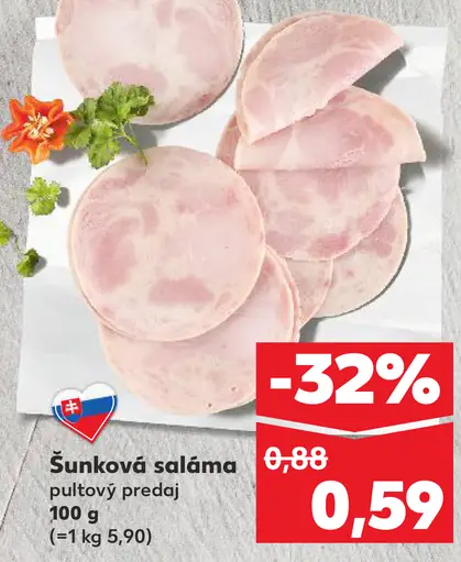 Šunková saláma putový predaj