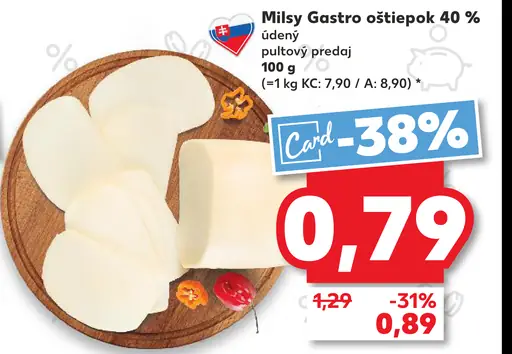 Milsy Gastro oštiepok údený 40%