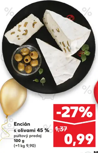 Encián s olivami 45 % pultový predaj