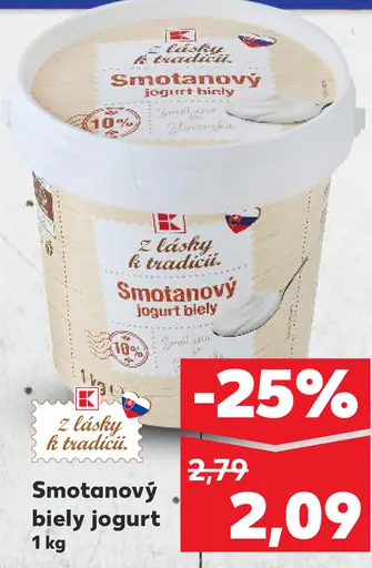 K-Classic Smotanový jogurt biely