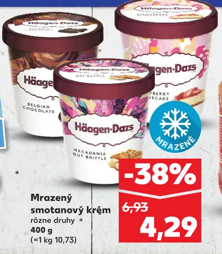 Häagen-Dazs Mražený smotanový krém Macadamia Nut Brittle