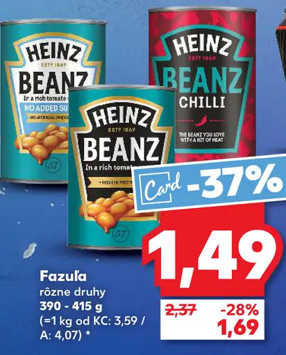 Heinz Beanz fazuľa