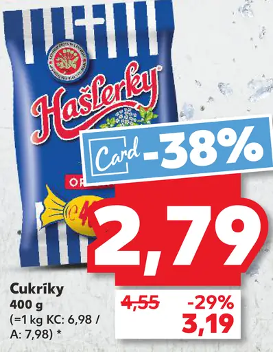 Hastelkry cukríky