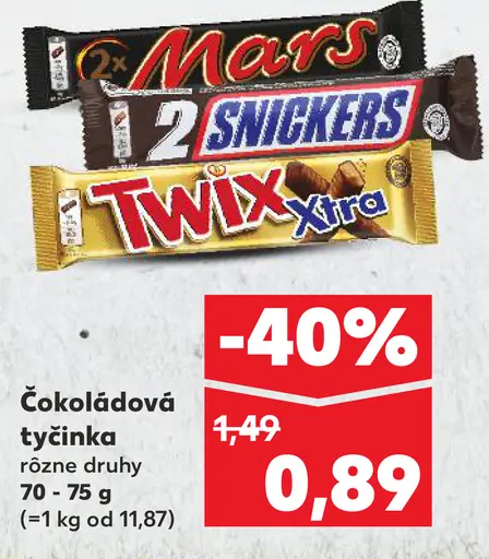Mars čokoládová tyčinka