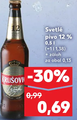 Krušovice Pivo plechovka
