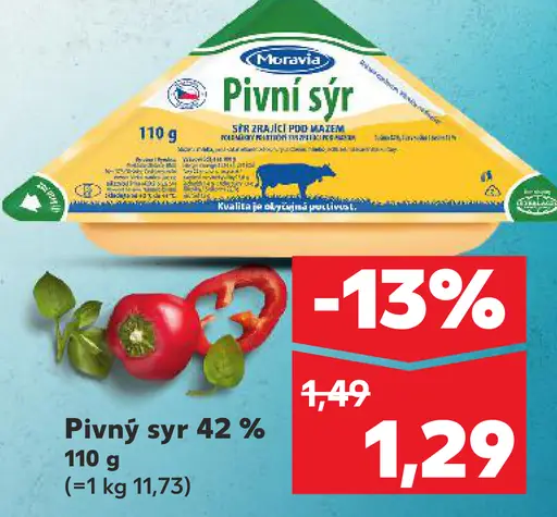 Milkana Pivný syr