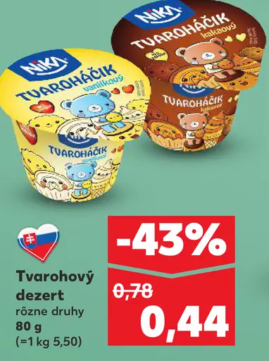 Milsy Tvarohový dezert