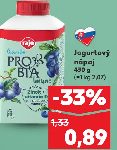 Rajo Pro Bya Jogurtový nápoj Imuno