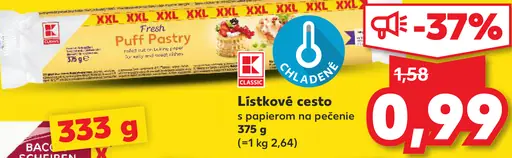 K-Classic Listkové cesto