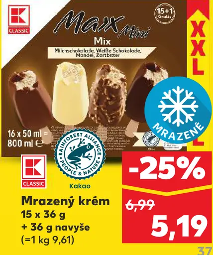 K-Classic Max Mix zmrzlinový krém