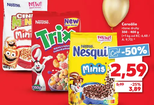 Nestlé cereálie