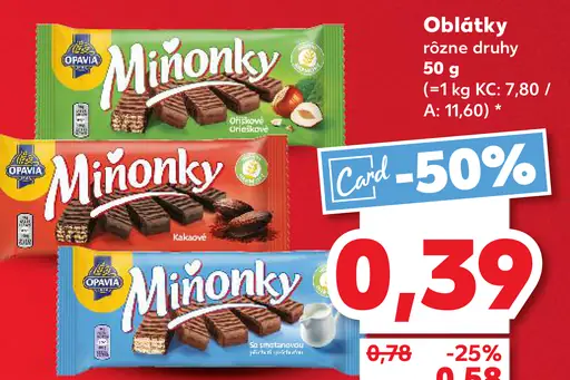 Opavia Míňonky oblátky