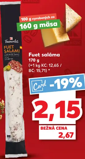 K-Favourites Fuet saláma