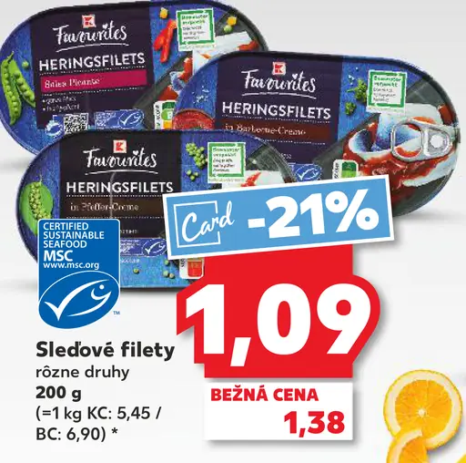 Favourites Sleďové filety