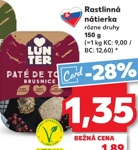 Lunter Sojakrém rastlinná nátierka
