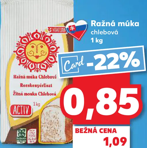 Activia Ražná múka chlebová