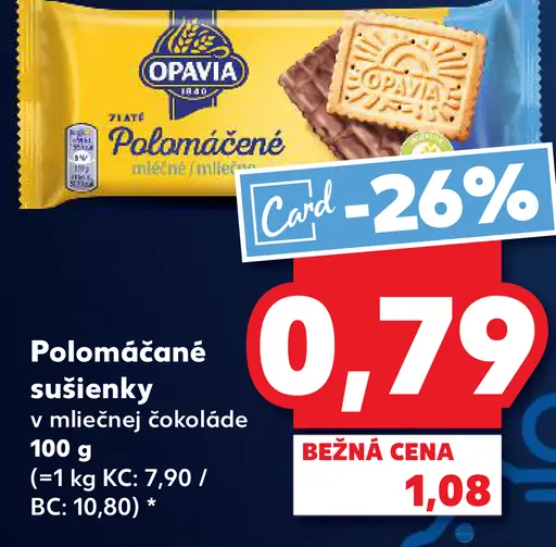 Opavia Polomáčané sušienky