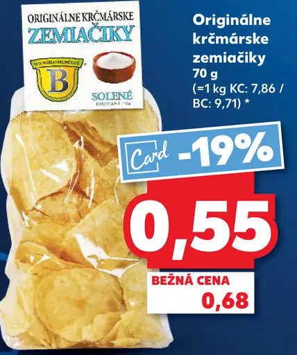 Originálne krámske zemiakové lupienky