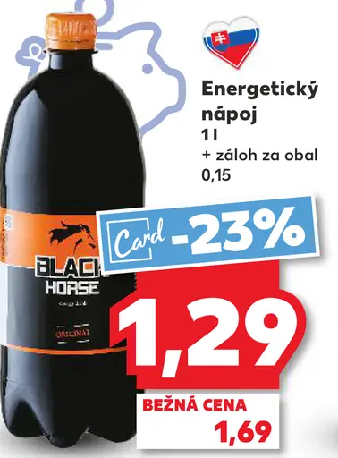 Black Horse energetický nápoj