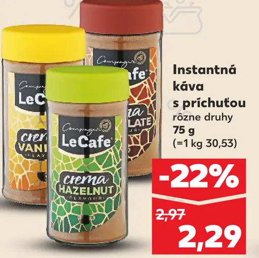 LeCafe Instantná káva