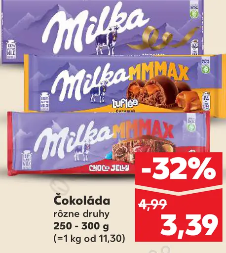 Milka Mliečna čokoláda