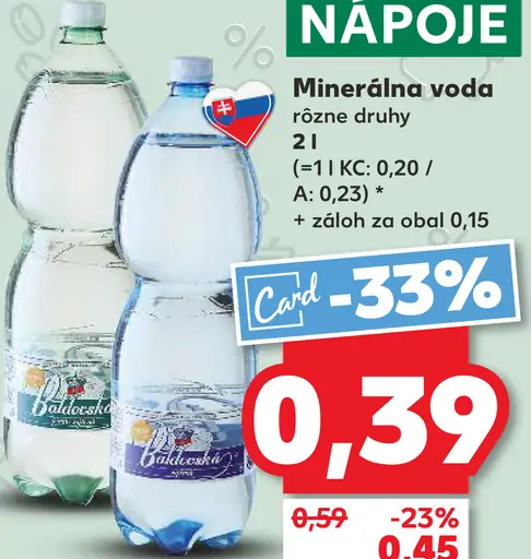 DolceVita Minerálna voda