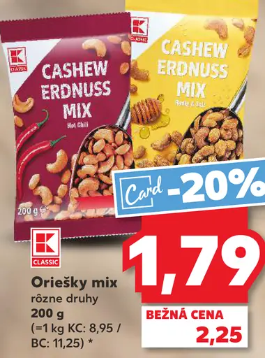 K-Classic Orešky mix