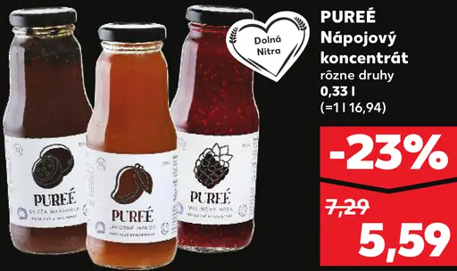 Pureé Nápojový koncentrát