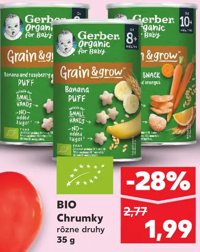 Gerber BIO Chrumky - Banana Puff