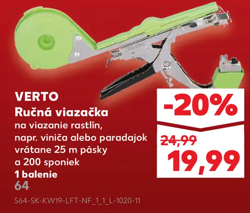 VERTO Ručná viazačka