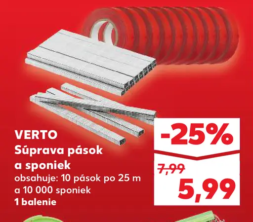 VERTO Sada pások a spôn