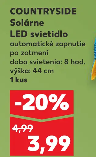 COUNTRYSIDE Solárne LED svietidlo