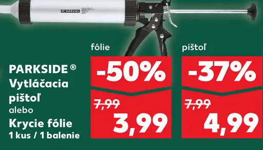 PARKSIDE Vytláčacia pištoľ alebo krycie fólie