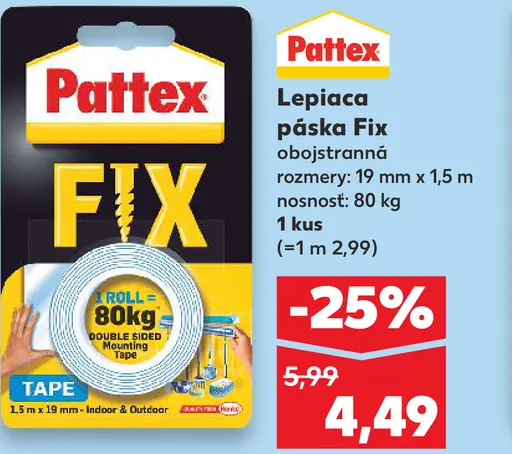 Pattex Lepiaca páska Fix